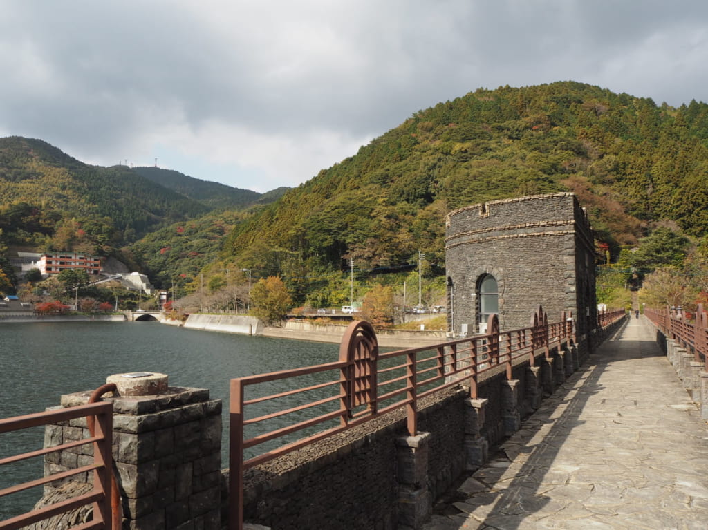 河内貯水池紅葉