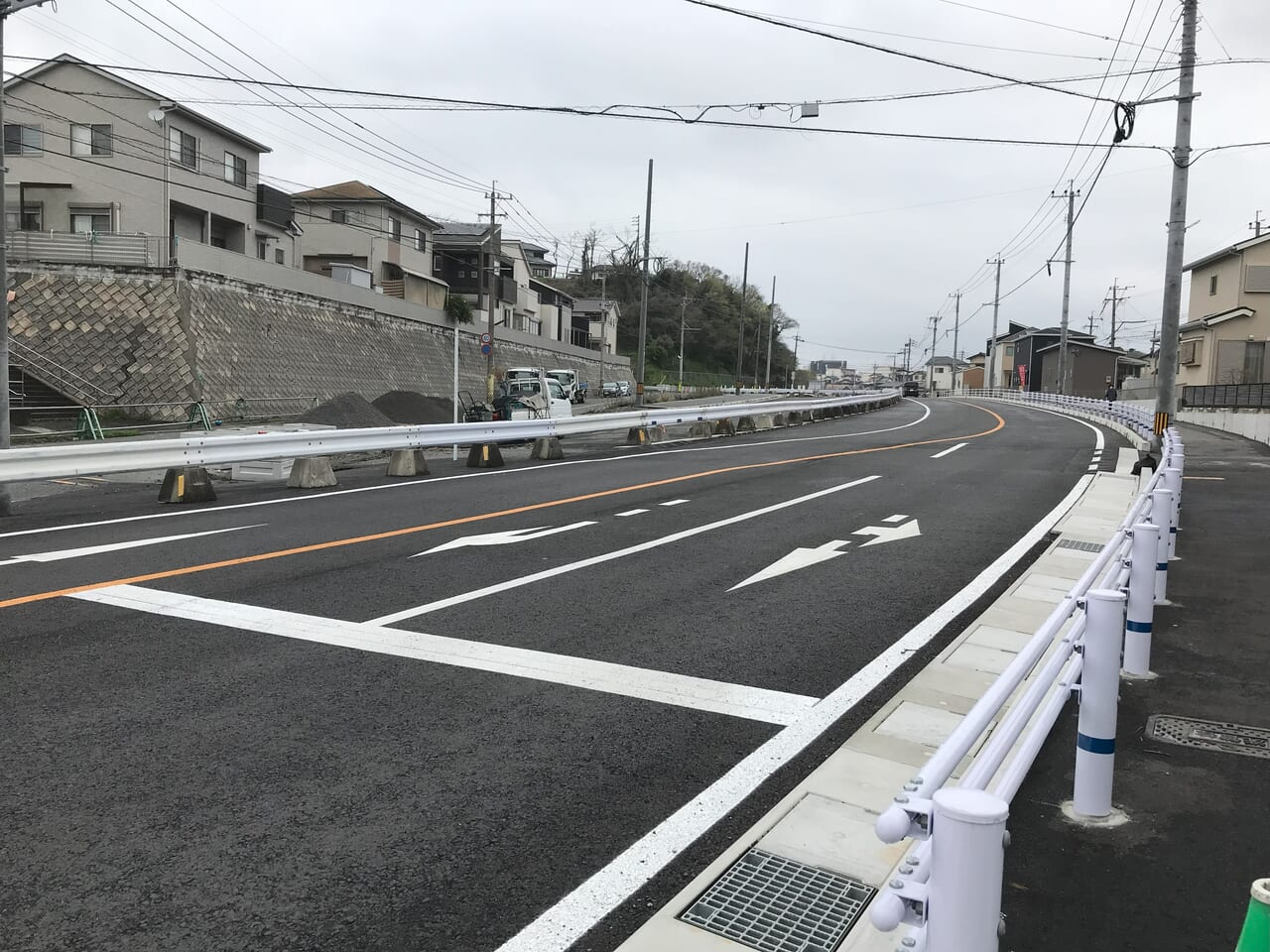 2024年の12号線(浅川工区)道路改築工事の様子