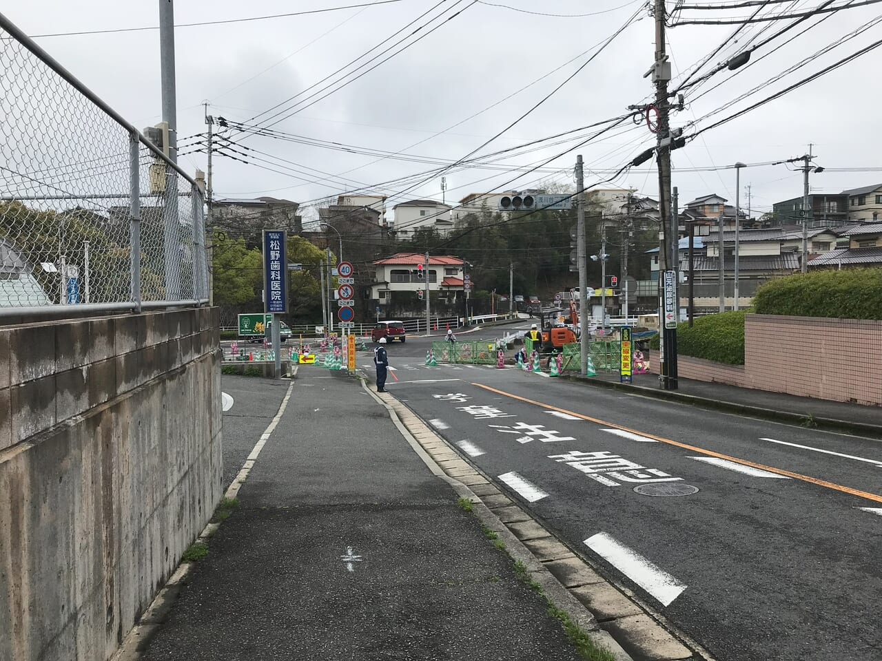 2024年の12号線(浅川工区)道路改築工事の様子