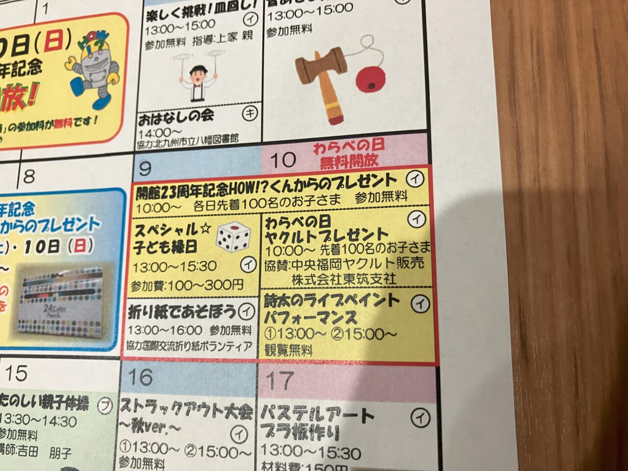 2024年に八幡西区の子どもの館のイベント