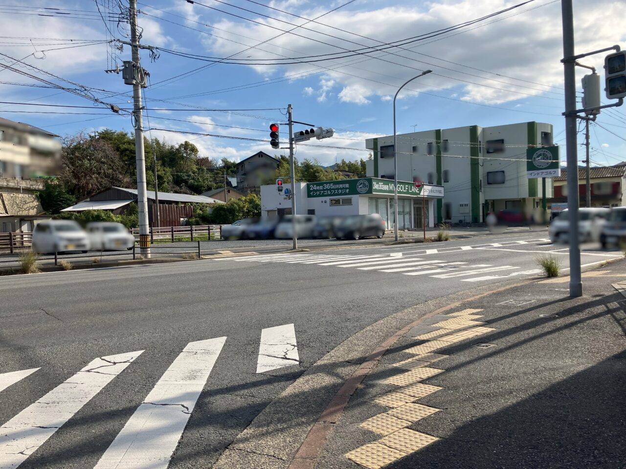 2024年に八幡西区にMY GOLF LANEの看板がありました