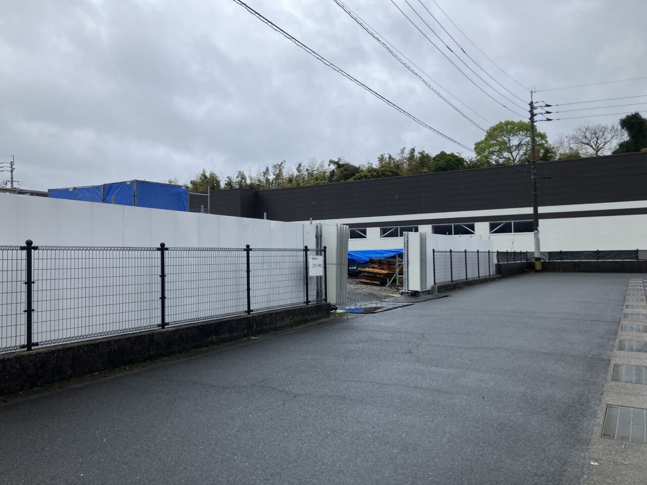 2026年に八幡西区の上津役4丁目の工事現場